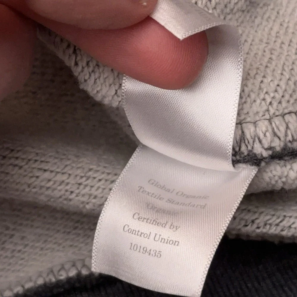 Everlane Charcoal Organic Cotton Cropped Zip Hoodie - Picture 4 of 7